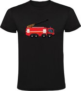 Brandweer auto Kindershirt - brandweerwagen - brandweerauto