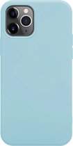 Coverzs Pastel siliconen hoesje geschikt voor Apple iPhone 12 / 12 Pro - blauw