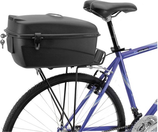 Coffre à vélo verrouillable pour porte-bagages, coffre pour votre vélo,  capacité 17... | bol