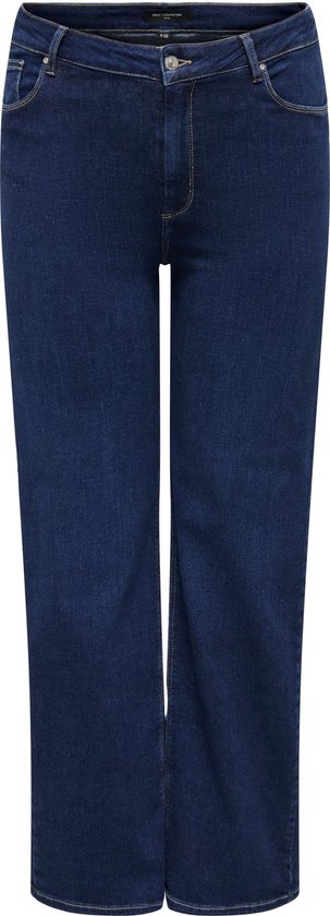 Only Carmakoma Jeans Carwilly Hw Wide Jeans Cro Noos 15304225 Dark Blue Denim Dames Maat - W42 X L32