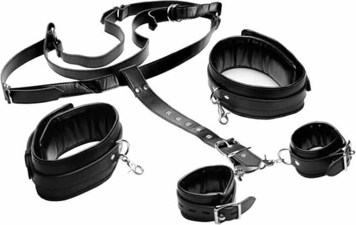 Goedkoopste Strict Dijen Spreider Bondageset met Polsboeien