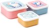 Unicorn Magic Set de 3 pots à goûter pour boîte à lunch M/L/XL