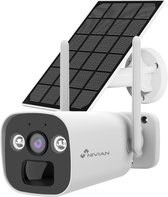 Nivian NV-CAM01-SOLAR4G - Draadloze Beveiligingscamera - Zonne-energie Camera - 4G Camera - Buiten Camera - Uniek