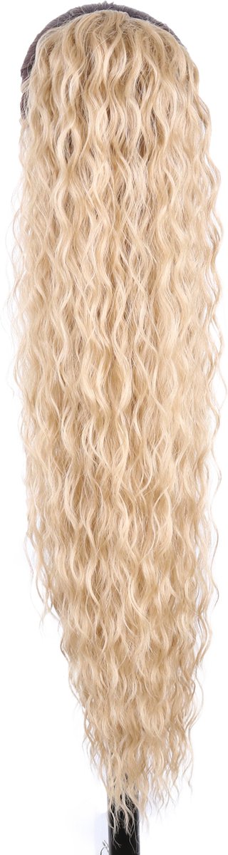 Miss Ponytails - Waterwave ponytail extentions - 28 inch - Blond K16 - Hair extentions - Haarverlenging