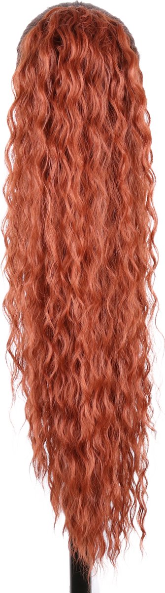 Miss Ponytails - Waterwave ponytail extentions - 28 inch - Rood 350 - Hair extentions - Haarverlenging