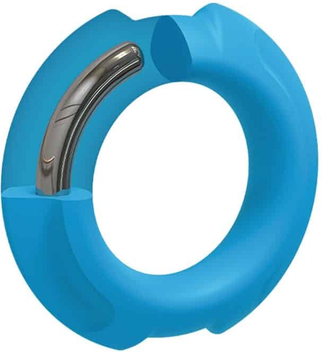 Goedkoopste Doc Johnson Flexisteel - Silicone Inner Metal Core - 35 mm - Blue