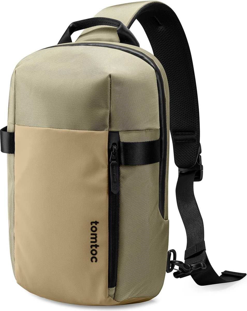 Tomtoc compacte schoudertas - crossbody rugzak voor 14 inch MacBook Pro M2/M1 A2779 A2442 - waterbestendige dagrugzak voor reizen, werk