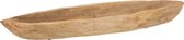 Schaal in hout - Bruin / beige - 8 x 71 x 19 cm hoog.