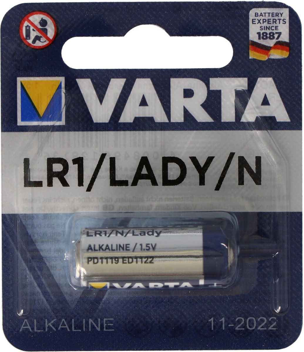 Varta Batterij - Lady Lr1 - High Energy Alkaline - 1,5 Volt | bol.com