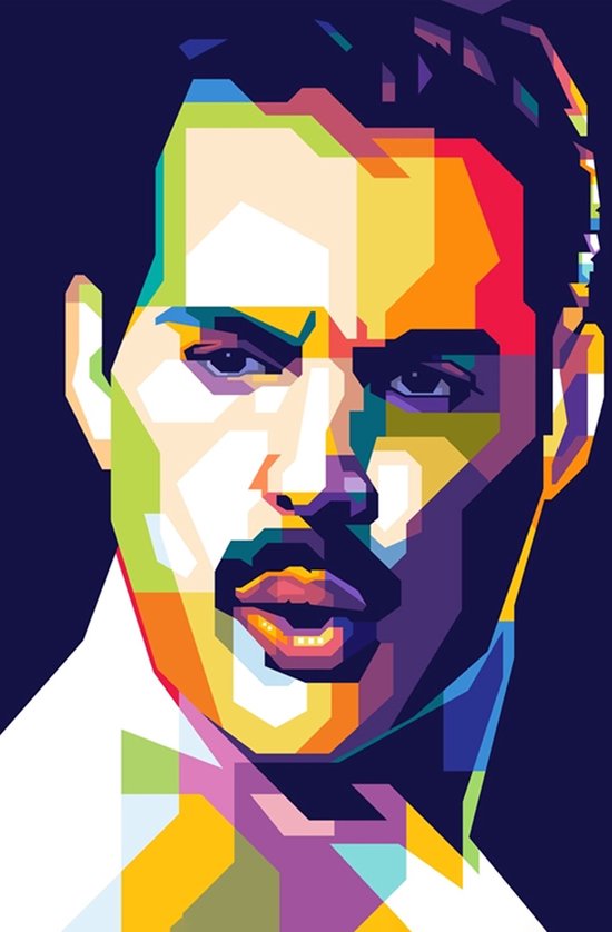 Freddie Mercury | Queen | Pop Art | Rock Poster | Muziekposter | Wanddecoratie | Muurposter | 51x71cm | Geschikt om in te lijsten
