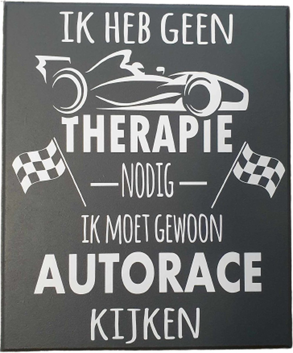 Tekstbord - spreukenbord - autorace - racen - sport - raceauto