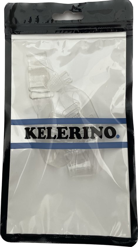 KELERINO . Bracelets de soutien- BH transparentes - Dos - Ajustables - 1,5 CM - 2 Pièces