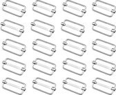 30 Stuks - Metalen Gespen - 25mm - Tasgespen - Schuifstopper - Geschikt Voor Heuptassen, Rugzakken & Riemen - Ideaal voor DIY & Handgemaakte Projecten - Zilverkleur