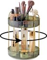 Make-up organizer, 2 etages, badkamerorganizer voor parfums en make-up, huidverzorging, toiletartikelen enz. Multifunctionele organizer, rek voor commode, slaapkamer, woonkamer (groen)