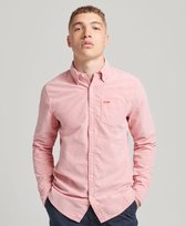 Superdry Cotton Oxford Shirt Met Lange Mouwen Roze S Man