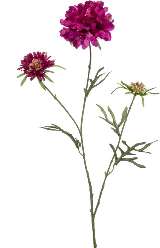 Kunstbloemen - Zijde Bloemen - Nep bloemen Luxe Bloemen - Scabiosa 77 cm - Natuurlijk Bloemen