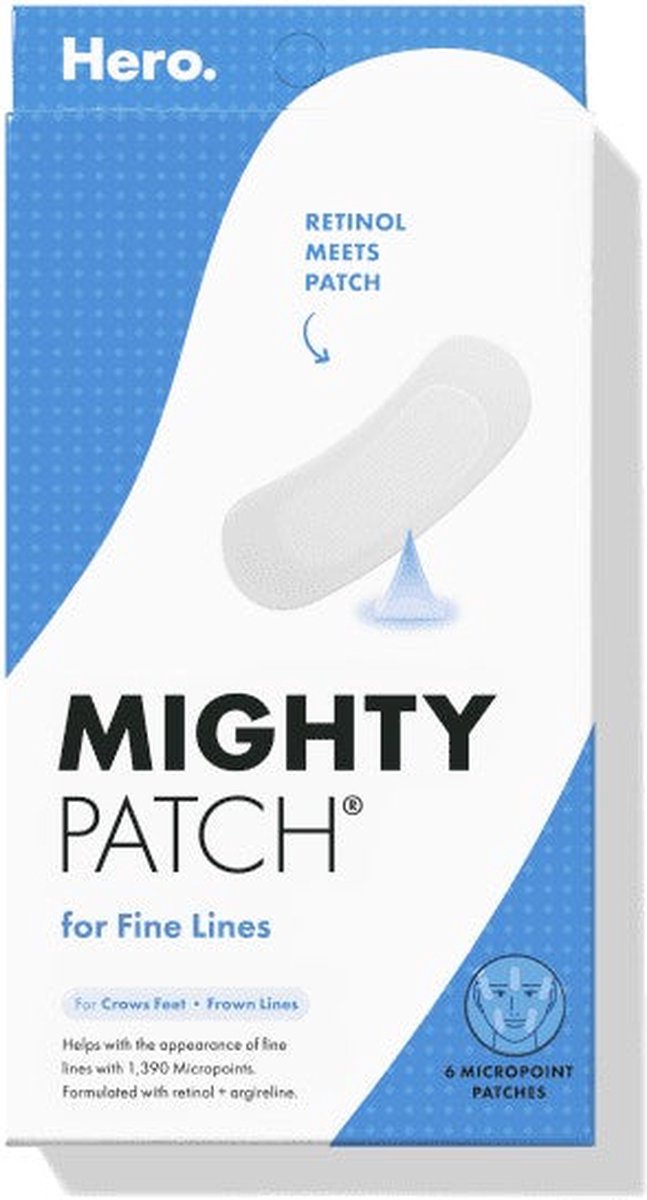 Goedkoopste Hero Cosmetics Mighty Face Patches Micropoint voor fijne lijntjes - 6ct