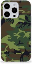 GSM Hoesje Geschikt voor iPhone 15 Pro Max Smartphonehoesje Camouflage