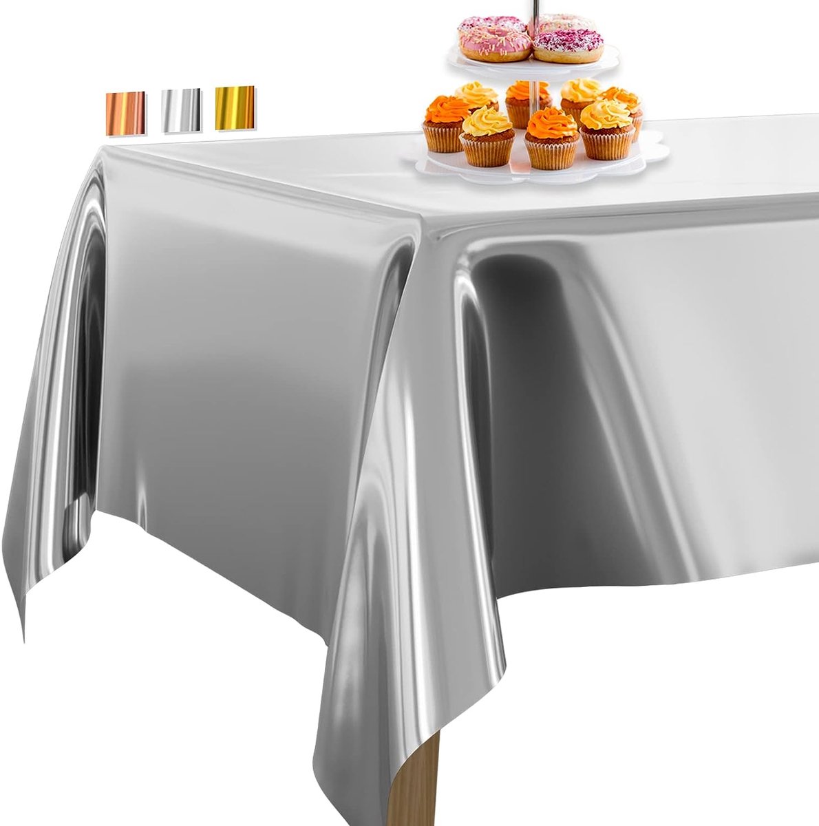 Nappe de fête d'anniversaire 1pc, couverture de table en plastique