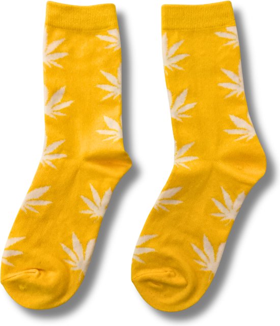 GILL'S - Wiet sokken - Cannabis sokken - Hemp Leaf Socks - Skate sokken – Hennep sokken – Wietsokken - Sokken - Feest Sokken - Maat 36-42