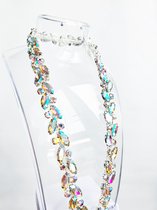 BamBella ® Strass ketting - Breed - lint 30cm steentjes touw diamantjes naaien knutselen versieren glitter