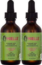 Mielle Organics Rosemary Mint Strengthening Oil - Twee flessen van 59 ml - Voordeel