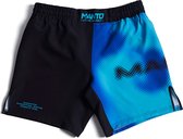 Manto - Fight shorts Atomic- Vechtsport Shorts - Blauw - Maat XL
