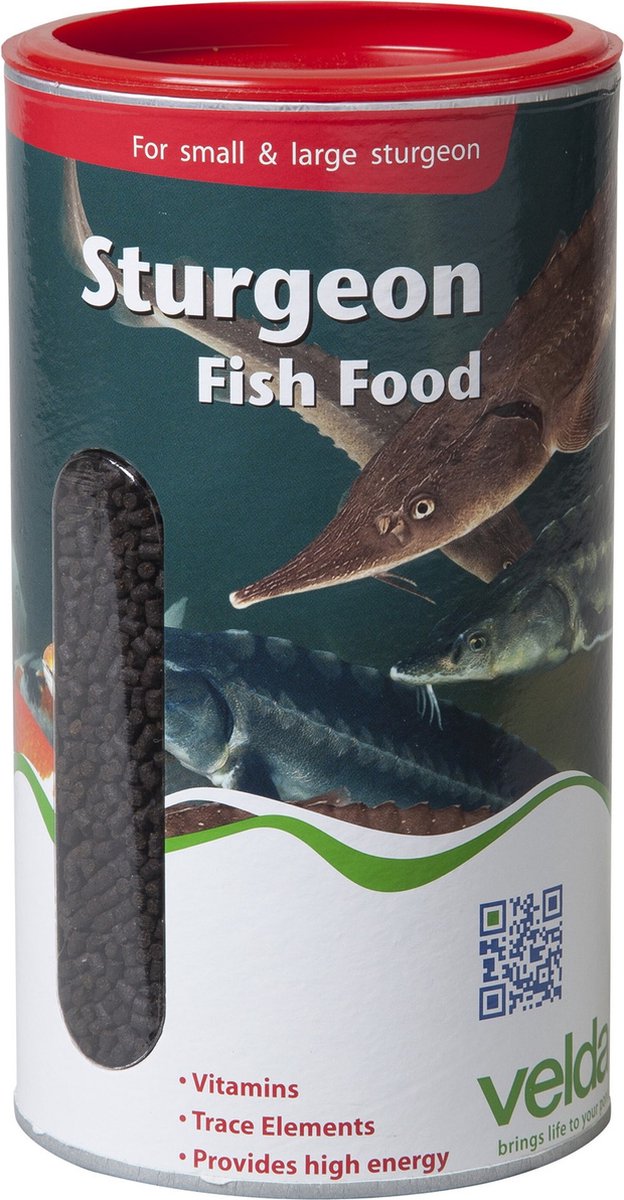 Velda Sturgeon Fish Food - 2500 ml - Visvoer - Speciaal Zinkend Voer - Steurvoer