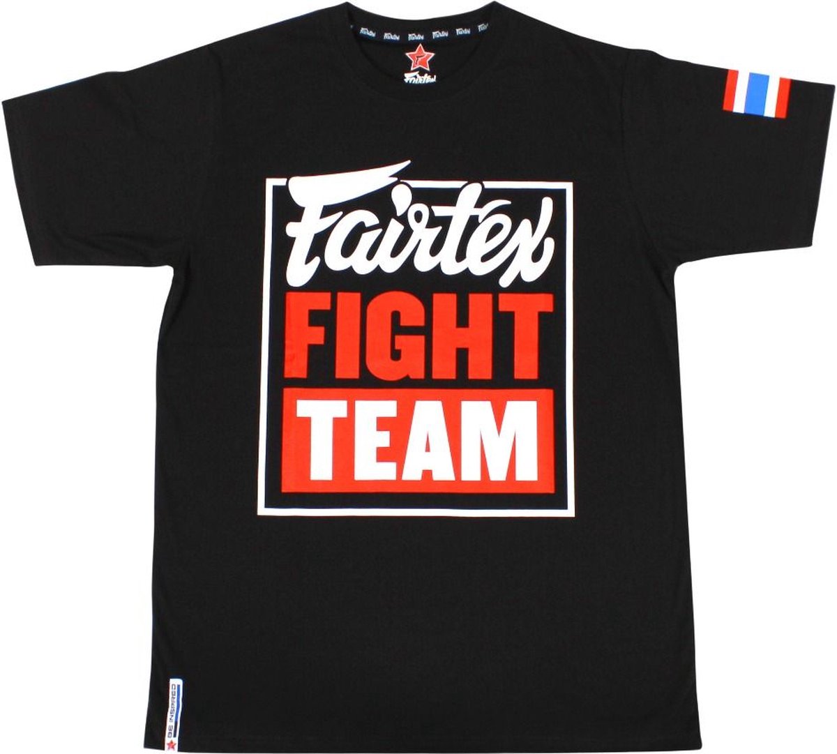 Fairtex Fight Team T-Shirt - Zwart - maat L