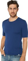 DANISH ENDURANCE Thermo T-Shirt pour Homme - en Laine Mérinos - Bleu Marine - M