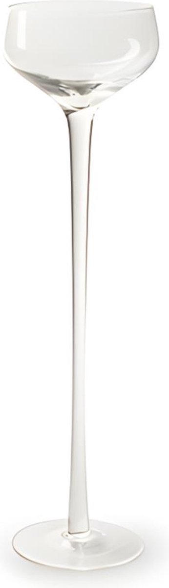 Kaarsen houder - Glas op voet - 30 cm