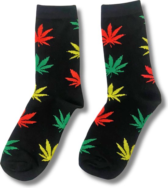 GILL'S - Wiet sokken - Cannabis sokken - Hemp Leaf Socks - Skate sokken – Hennep sokken – Wietsokken - Sokken - Feest Sokken - Maat 40-45