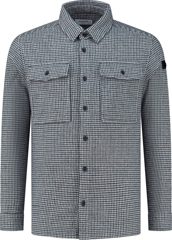 Purewhite - Heren Regular Fit Overhemd - Grijs - Maat L