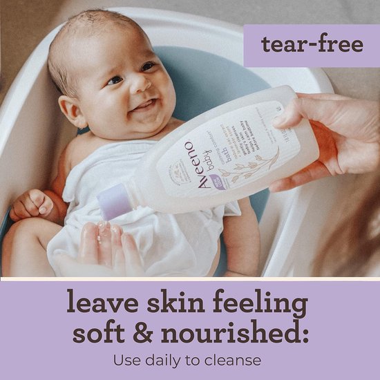 Aveeno Baby Nighttime Calming Comfort Bath, Body & Hair Wash - Lavender & Vanilla - 532 ml van Merkloos — afbeelding 5