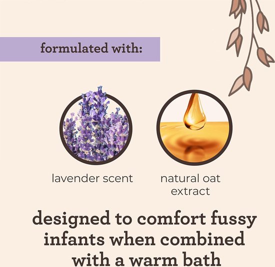 Aveeno Baby Nighttime Calming Comfort Bath, Body & Hair Wash - Lavender & Vanilla - 532 ml van Merkloos — afbeelding 2
