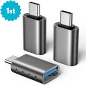 Alliage de Zinc - Connecteur adaptateur de câble USB USB Type C - 1 pièce - Adaptateur USB C mâle vers A femelle OTG