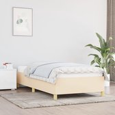 The Living Store Bedframe - Comfort - Bedden - 193 x 93 x 35 cm - Crème