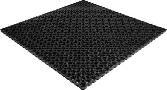 Rubber Ringmat met Open bodem | Heavy Duty | 100x100x2,2cm | Extra zwaar