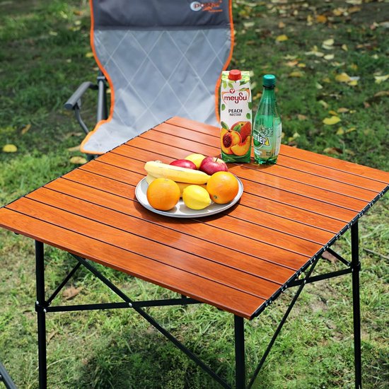 Table de camping pliable en aluminium Table carrée Roll Top 4 personnes  Table de... | bol