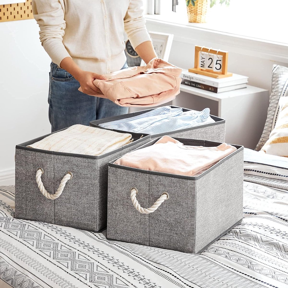 Lot De 3 Boîtes De Rangement Noires Pour Pièces D'horlogerie - Occasion