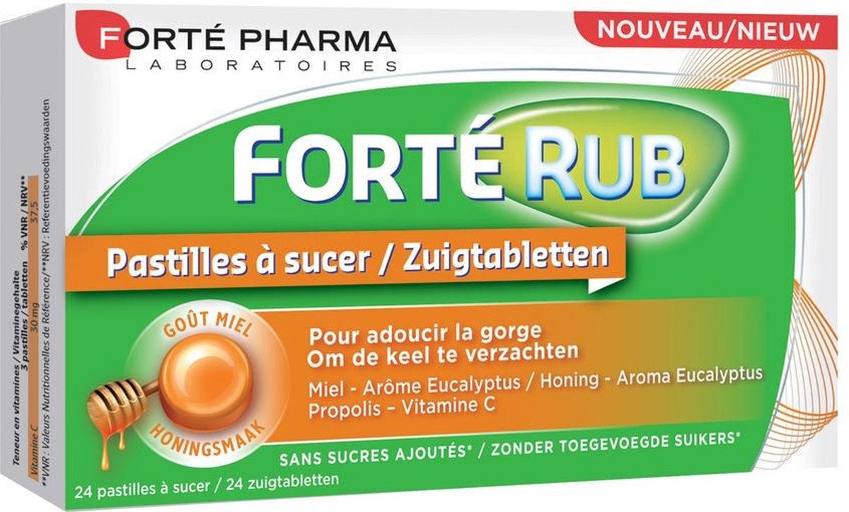 Forte Rub Keeltabletten Honing 24