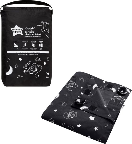 Rideau occultant portable Sleeptime avec ventouses, réglable et léger, normal, 130 x 99 cm