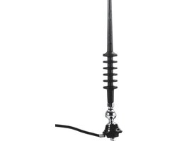 Carpoint Antenne fiberglas – Montage op dak of spatbord - Instelbare hoek 0 - 180º - Afschroefbare mast - Lengte 80 cm - Boorgat ø 5mm - Inbouwdiepte 12mm - Antenne kabel 130cm