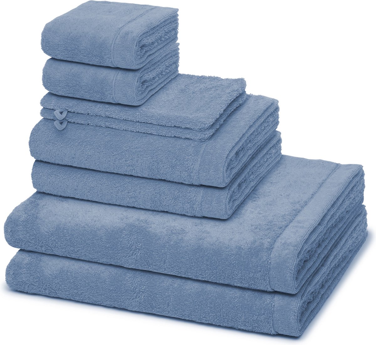 Cawö Sonstiges 2 X washandjes 2 X gasten- 2 X douche- 2 X handdoek - in set Lifestyle