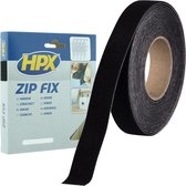 HPX Klittenband (lus) ZWART 20mm - 5 meter