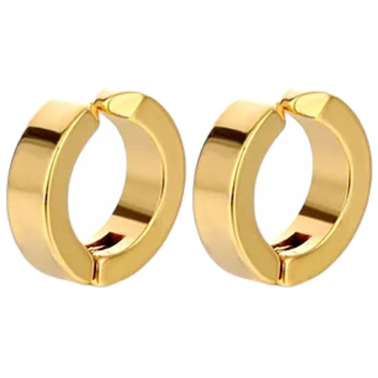 Fako Bijoux® - Boucles d'oreilles - Boucles d'oreilles - Acier inoxydable - Faux - Doré