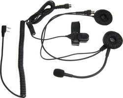 K-PO® PRO 22 K - Motor headset - Kenwood connector - TK-3401 / TK-3501 / TK-3701 / NX-1200 / NX-1300 - Systeem helm - Open helm