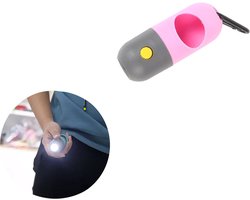 Femur - Hondenpoepzakjeshouder - Dispenser - LED-licht - ROZE