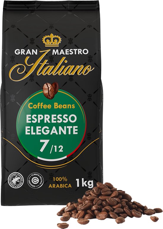 Gran Maestro Italiano - Espresso Elegante - Koffiebonen – Bonen voor Espresso – 1kg