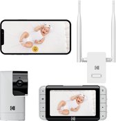 KODAK Cherish C525P Smart Video Baby Monitor + R100 Baby Monitor Range Extender - BIS zu 1500 ft. Erweiterte Reichweite, Schwenk- und neigbare Kamera, WiFi-Babyphone